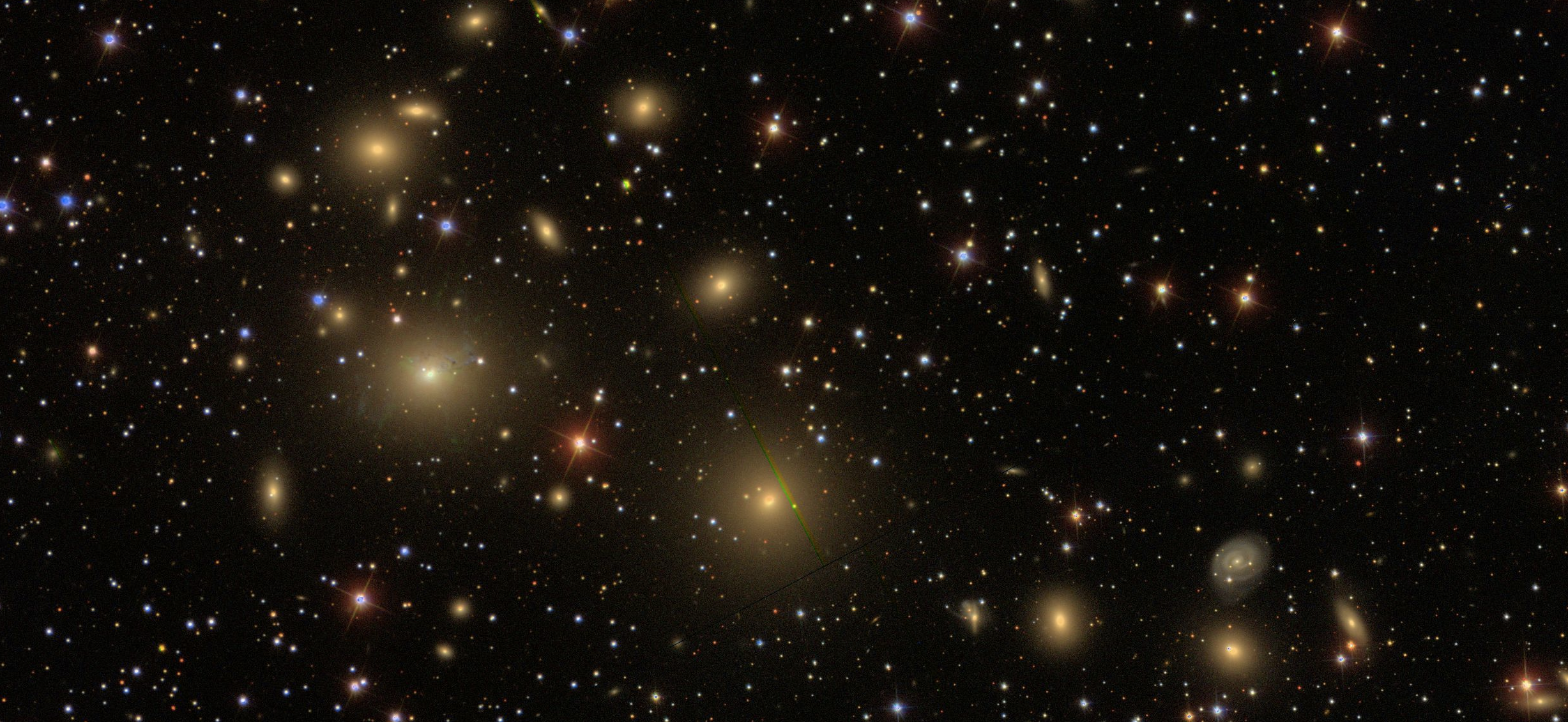 The Perseus galaxy cluster imaged by the Sloan Digital Sky Survey